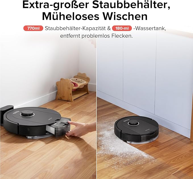 Roborock Q5 Pro Robot Vacuum Cleaner with DuoRoller Brush Black Roborock Q5 Pro Robot Vacuum Cleaner with DuoRoller Brush Black